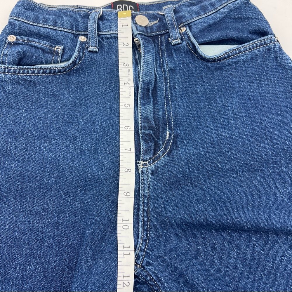BDG Urban Outfitters A-Wide Skater Baggy Hi Rise Jeans Size 25 Dark Wash - Picture 5 of 12